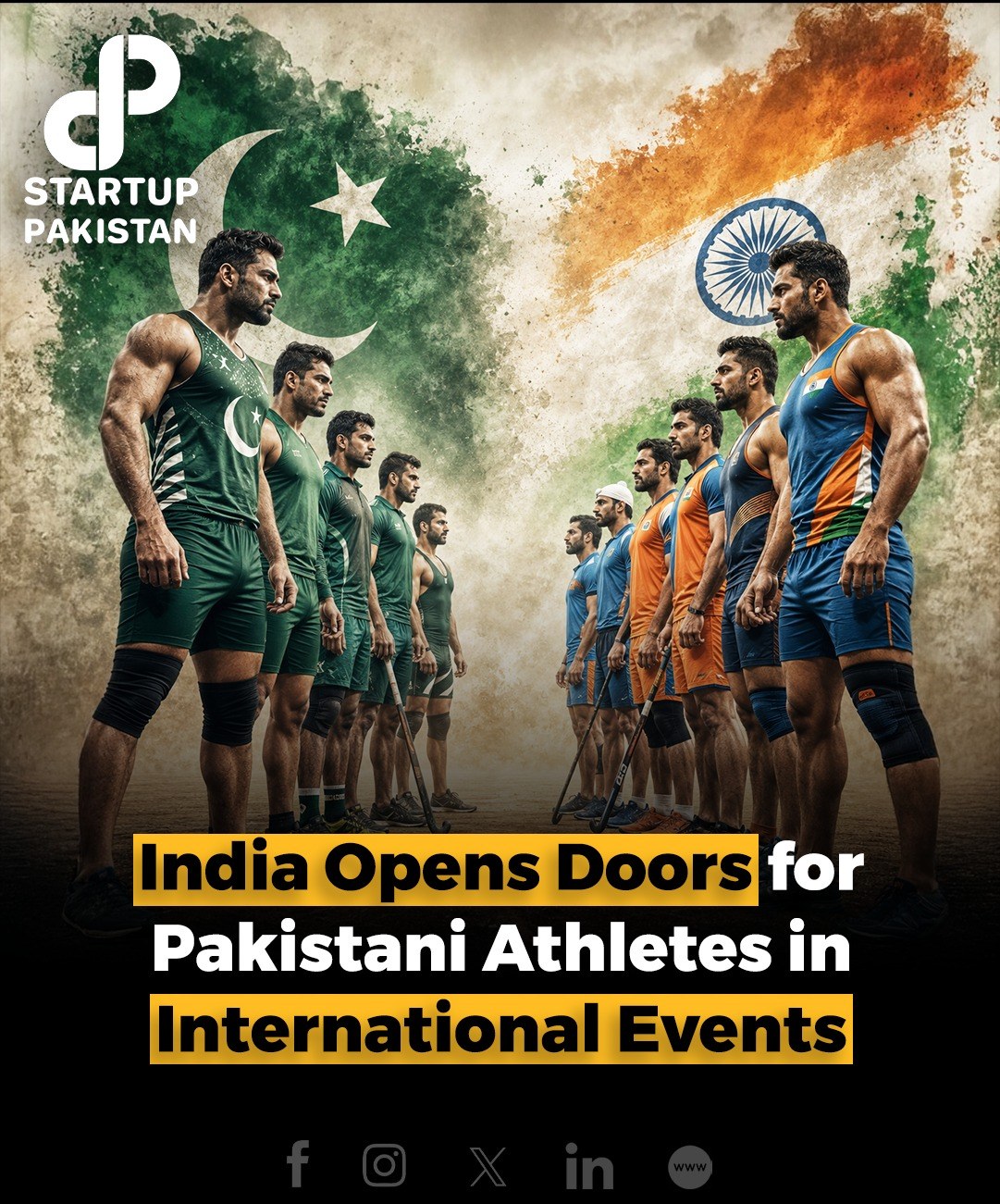 Startup Pakistan Facebook ad: India has announced that Pakistani athletes and teams…