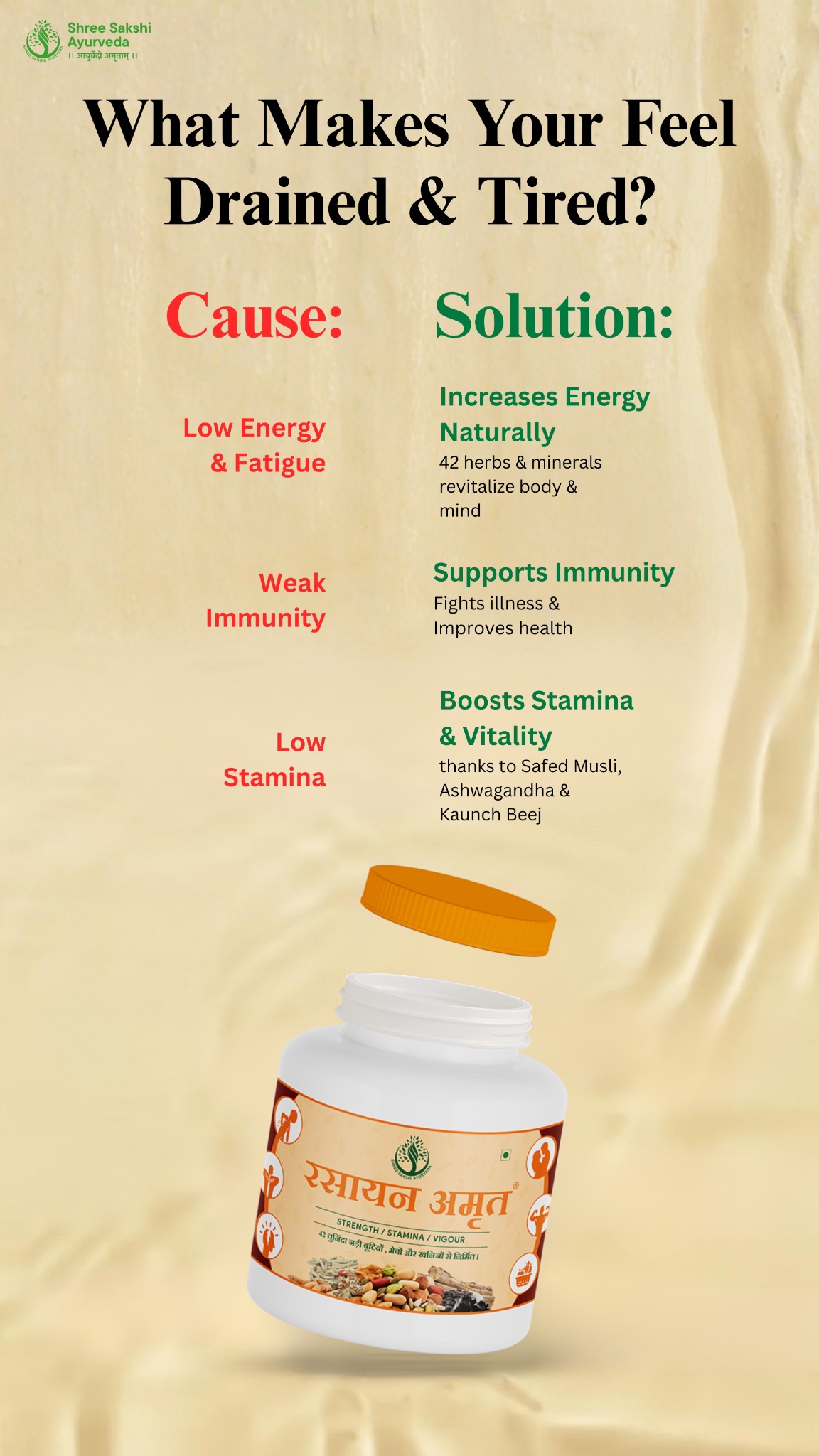Shree Sakshi Ayurveda Facebook ad