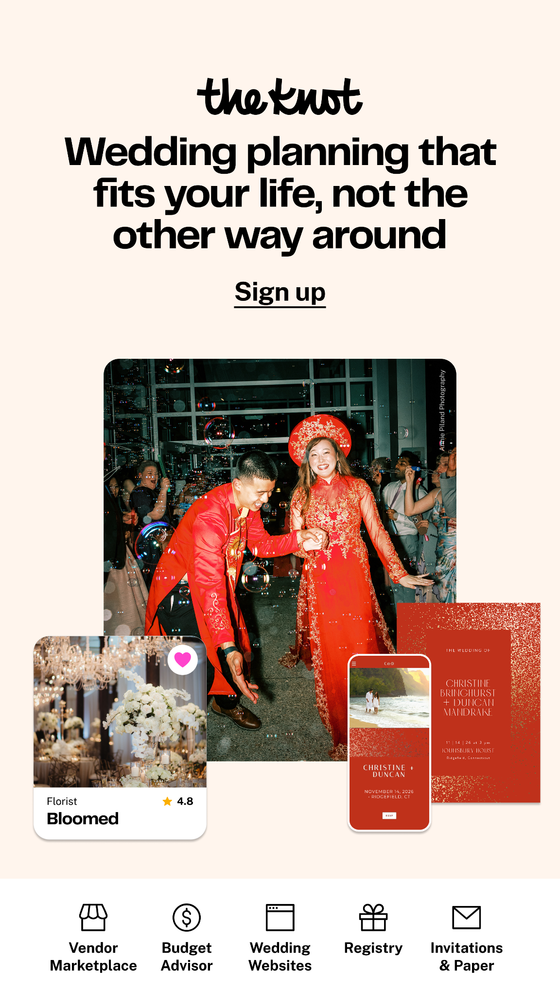 The Knot Facebook ad