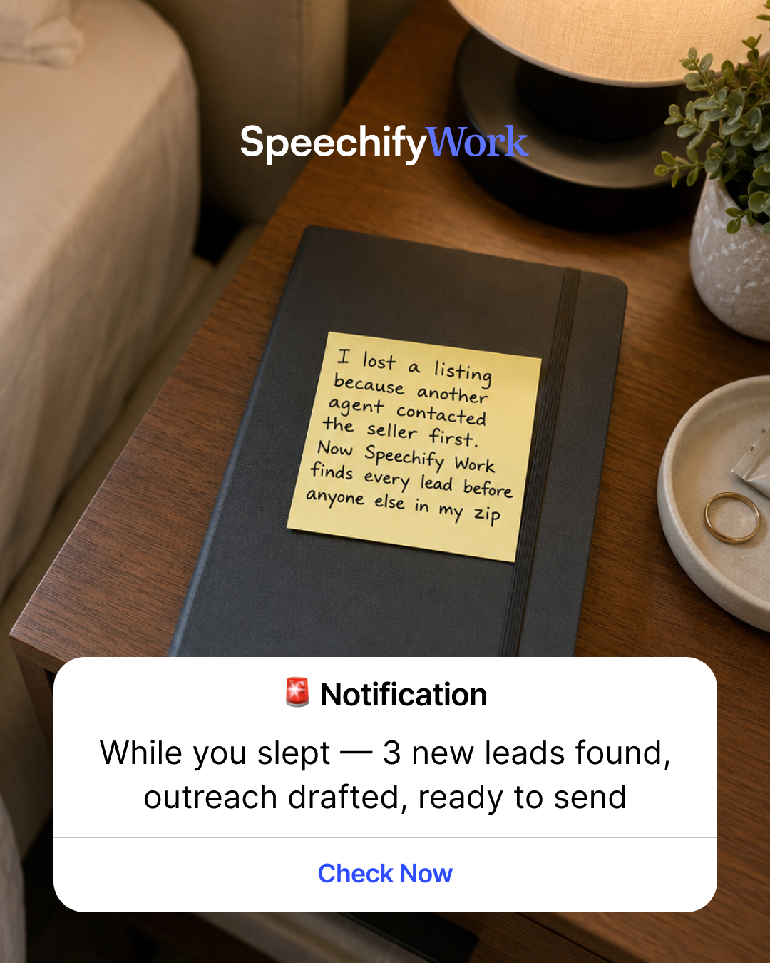 Speechify Facebook ad