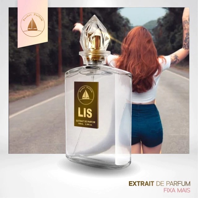 Fábrica Pocket Facebook ad: A fragrância que você ama, com um presente…
