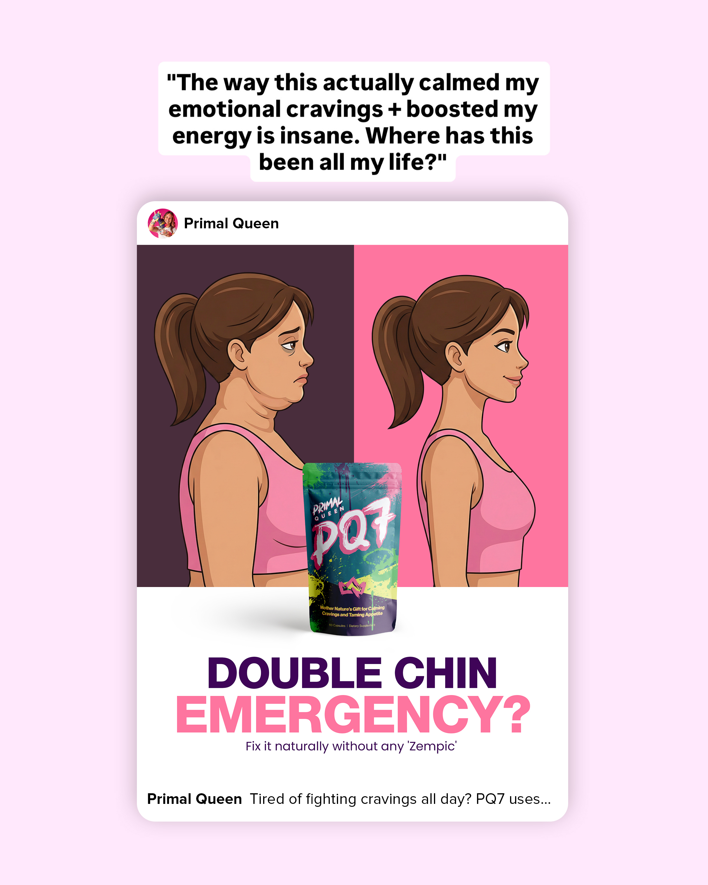 Primal Queen Facebook ad