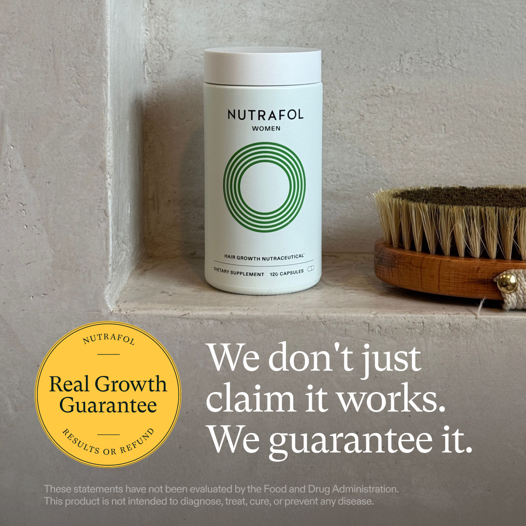 Nutrafol Facebook ad: We stand by every bottle.