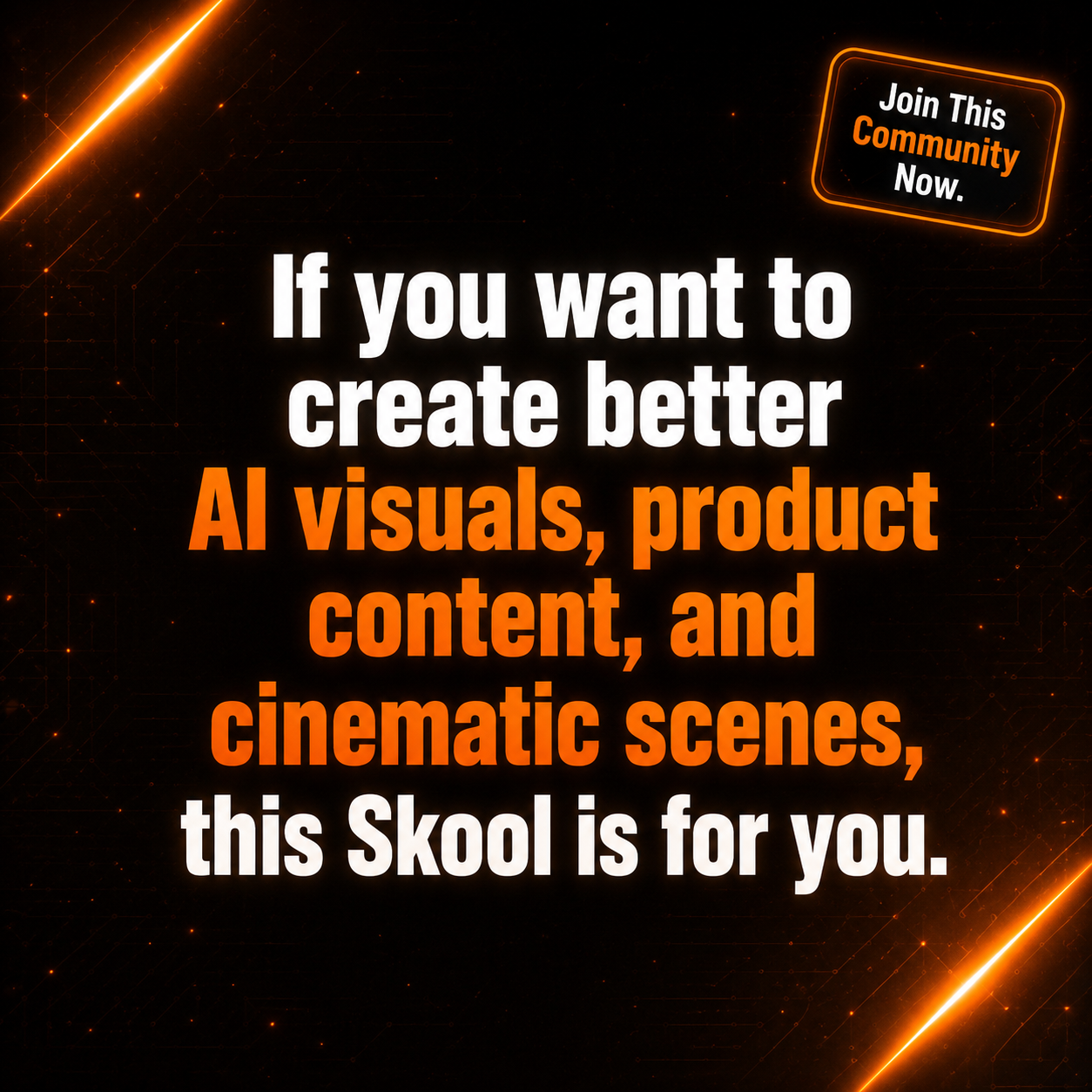 Skool Facebook ad