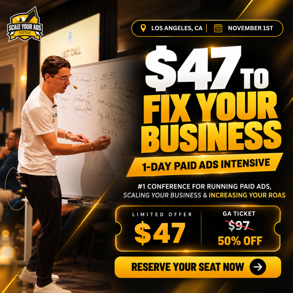 Jason Wojo Facebook ad: [Los Angeles #1 Event For Scaling Your Ads]