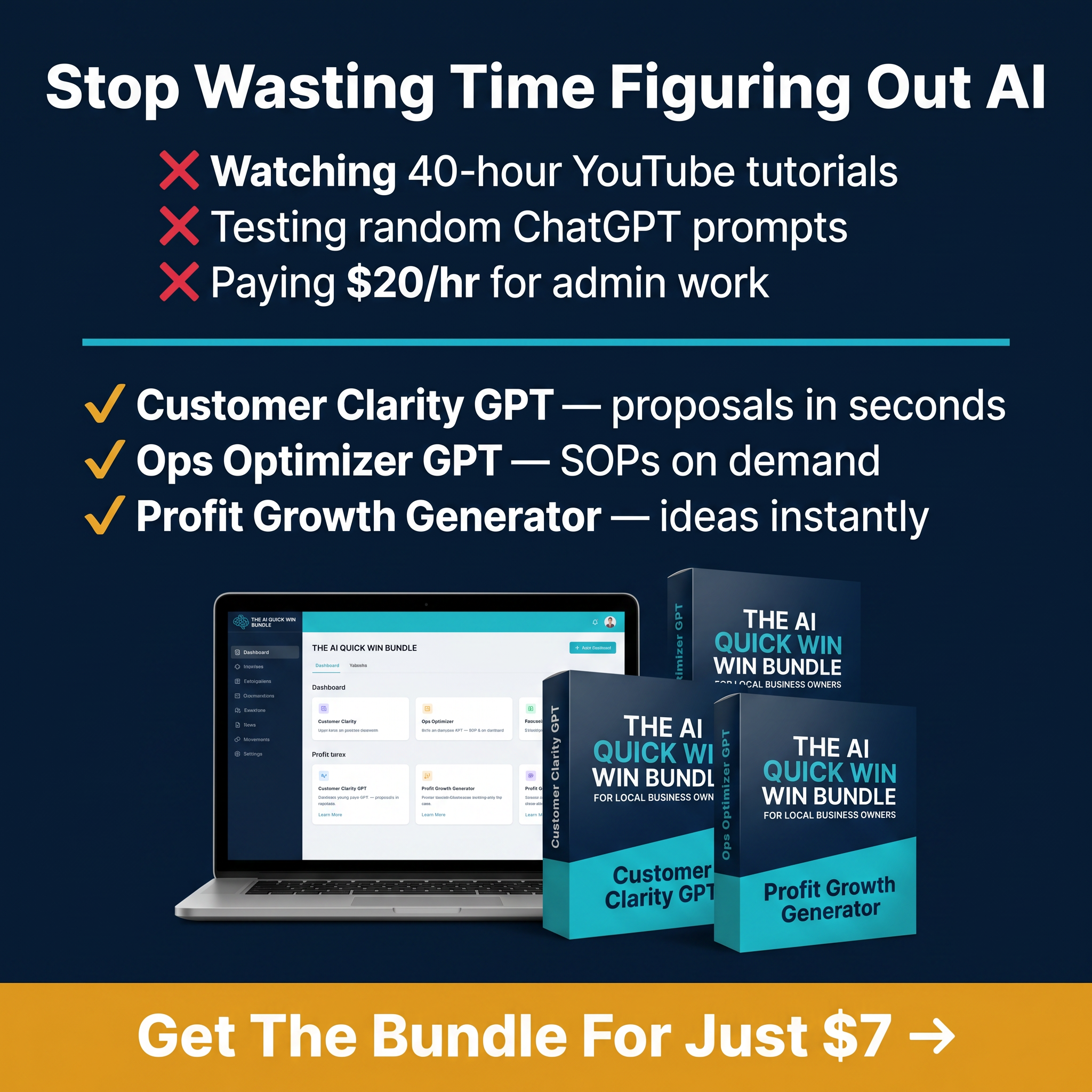 Finovate Facebook ad: The AI Toolkit Local Business Owners Actually Use