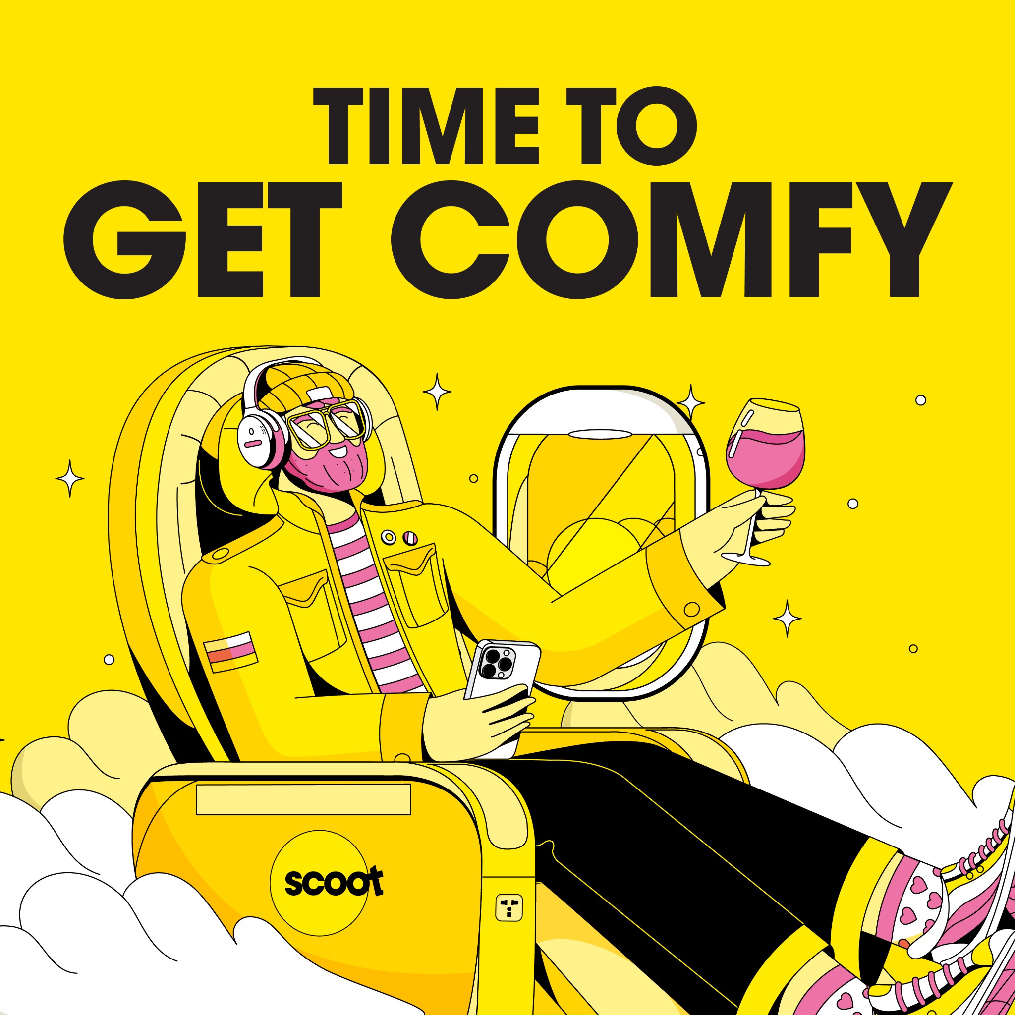 FlyScoot Facebook ad: Looking for a touch of indulgence or a…