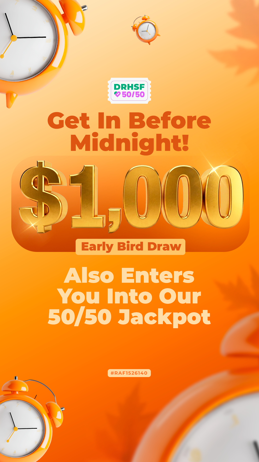 Dryden Regional Health Services Foundation Facebook ad: September DRHSF 50/50 Draw!