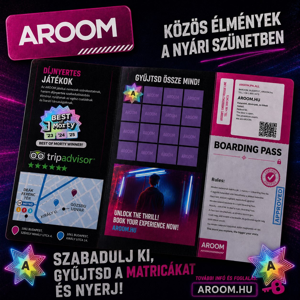 AROOM Facebook ad: Prémium Szabadulószoba Élményközpont | AROOM