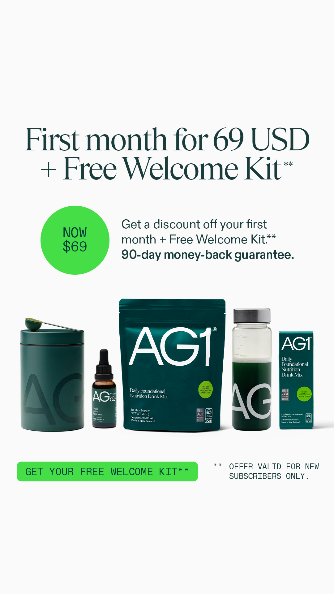 AG1 by Athletic Greens Facebook ad