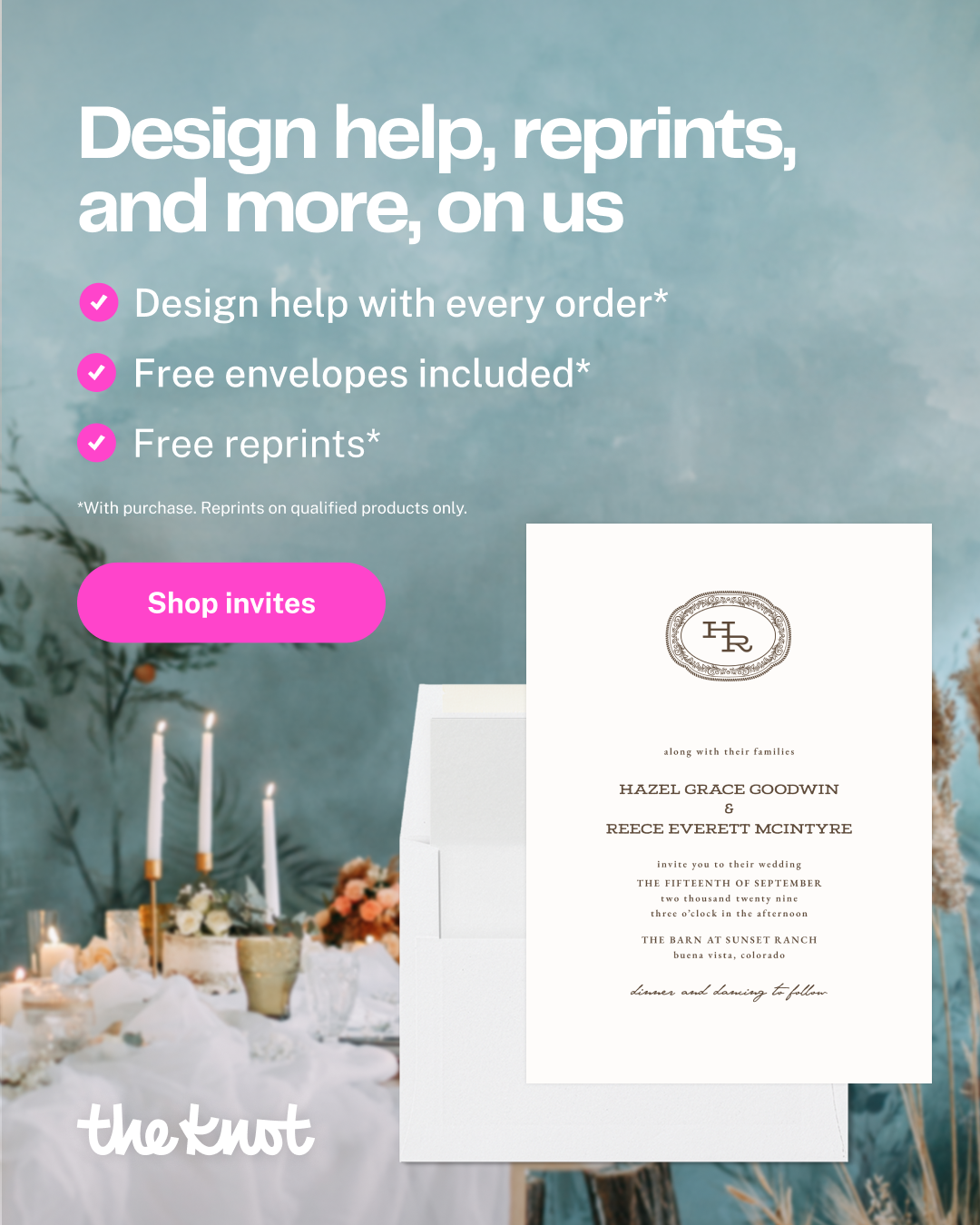 The Knot Facebook ad