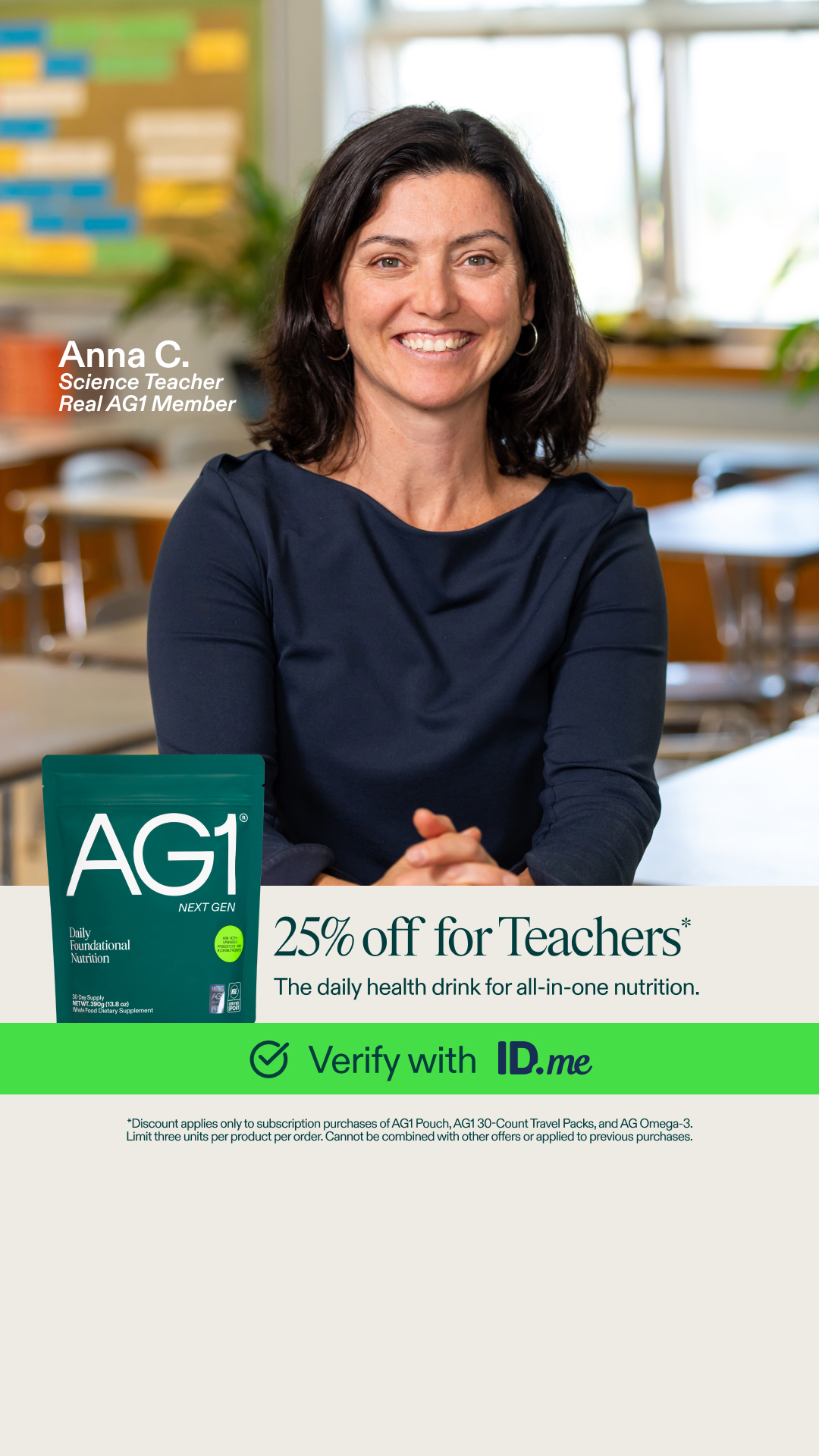 AG1 by Athletic Greens Facebook ad