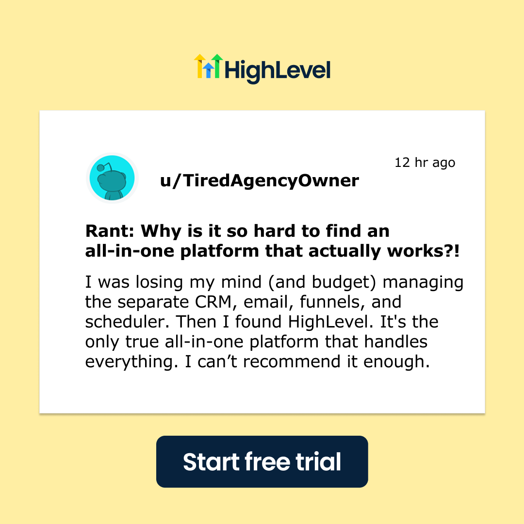 HighLevel Facebook ad