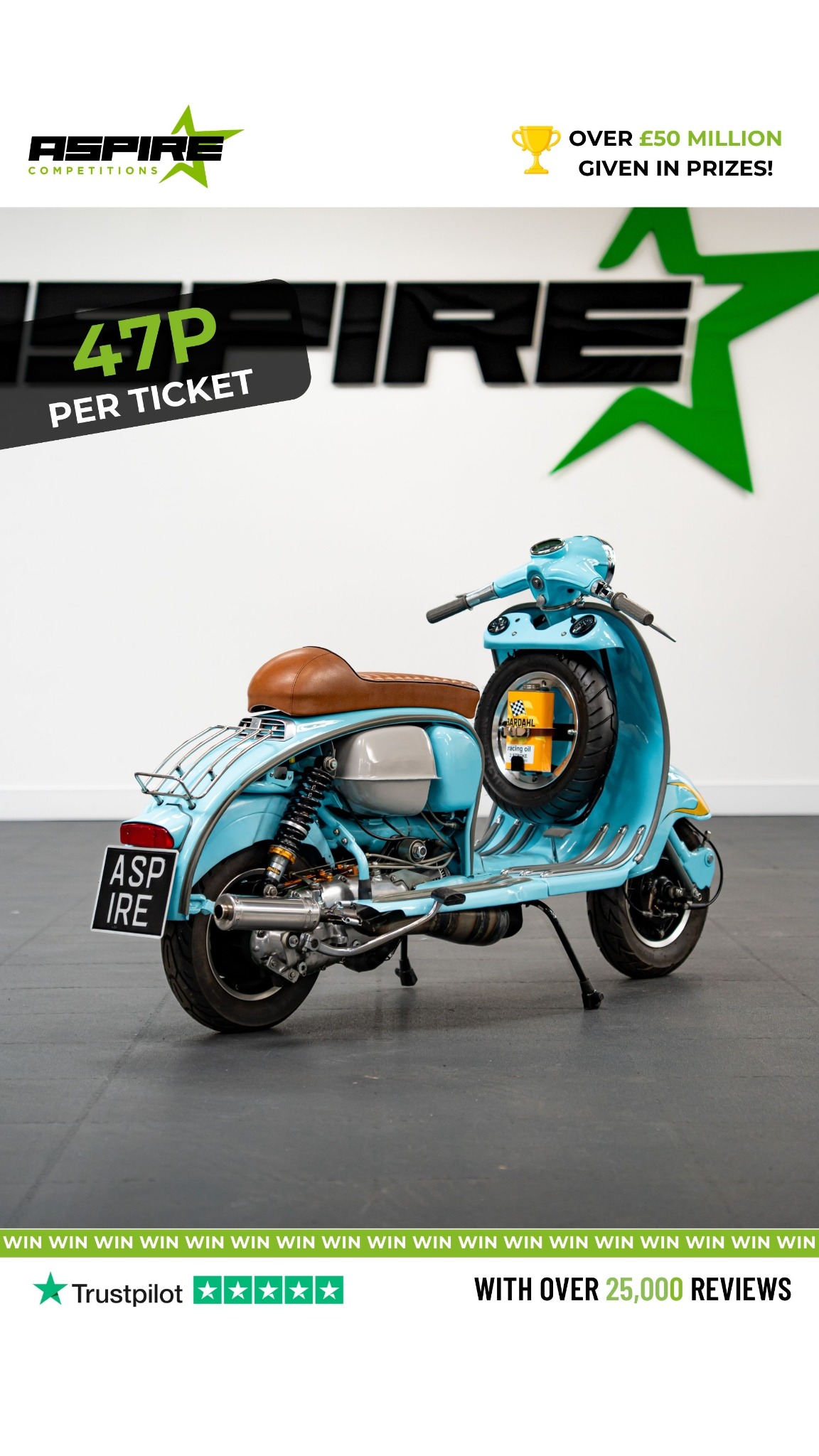 Aspire Competitions Ltd Facebook ad