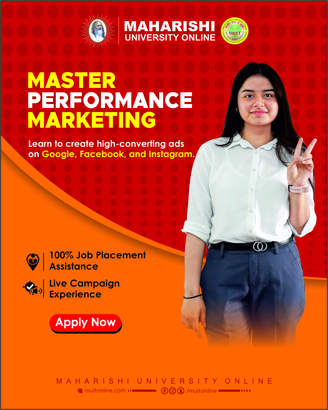 Maharishi University Online Facebook ad