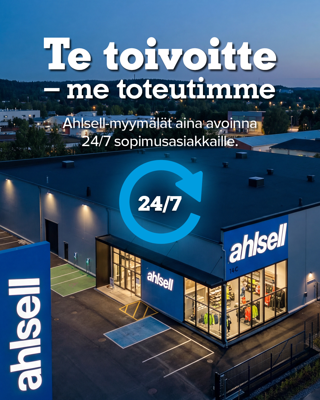 Ahlsell Suomi Facebook ad from May 25, 2026