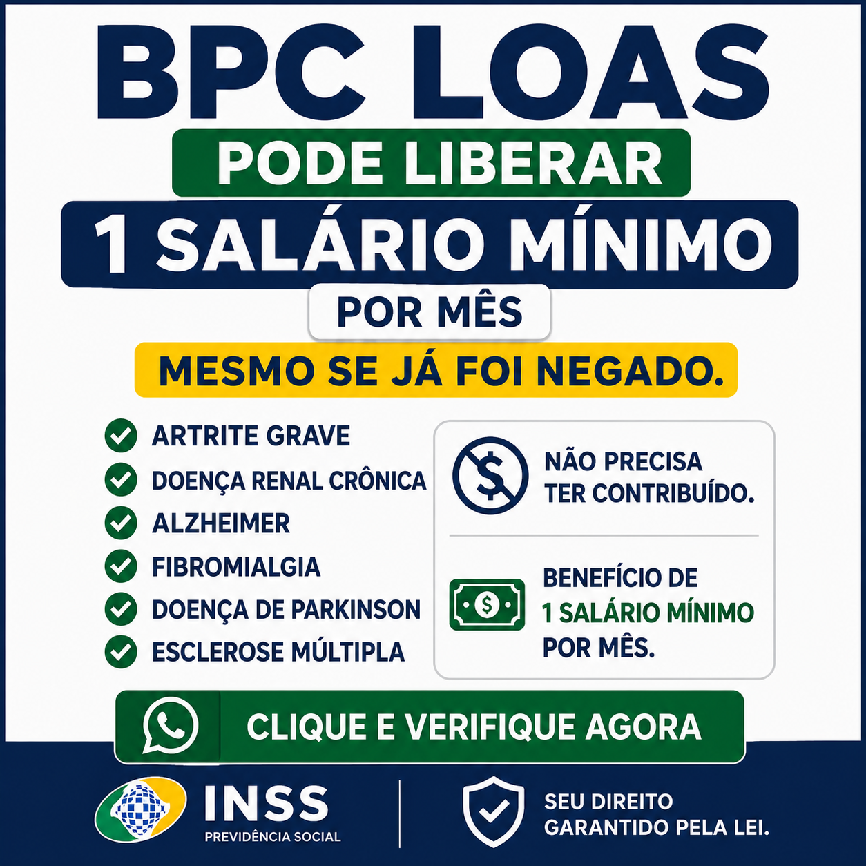 Consultoria Previdenciária Facebook ad: BPC LOAS