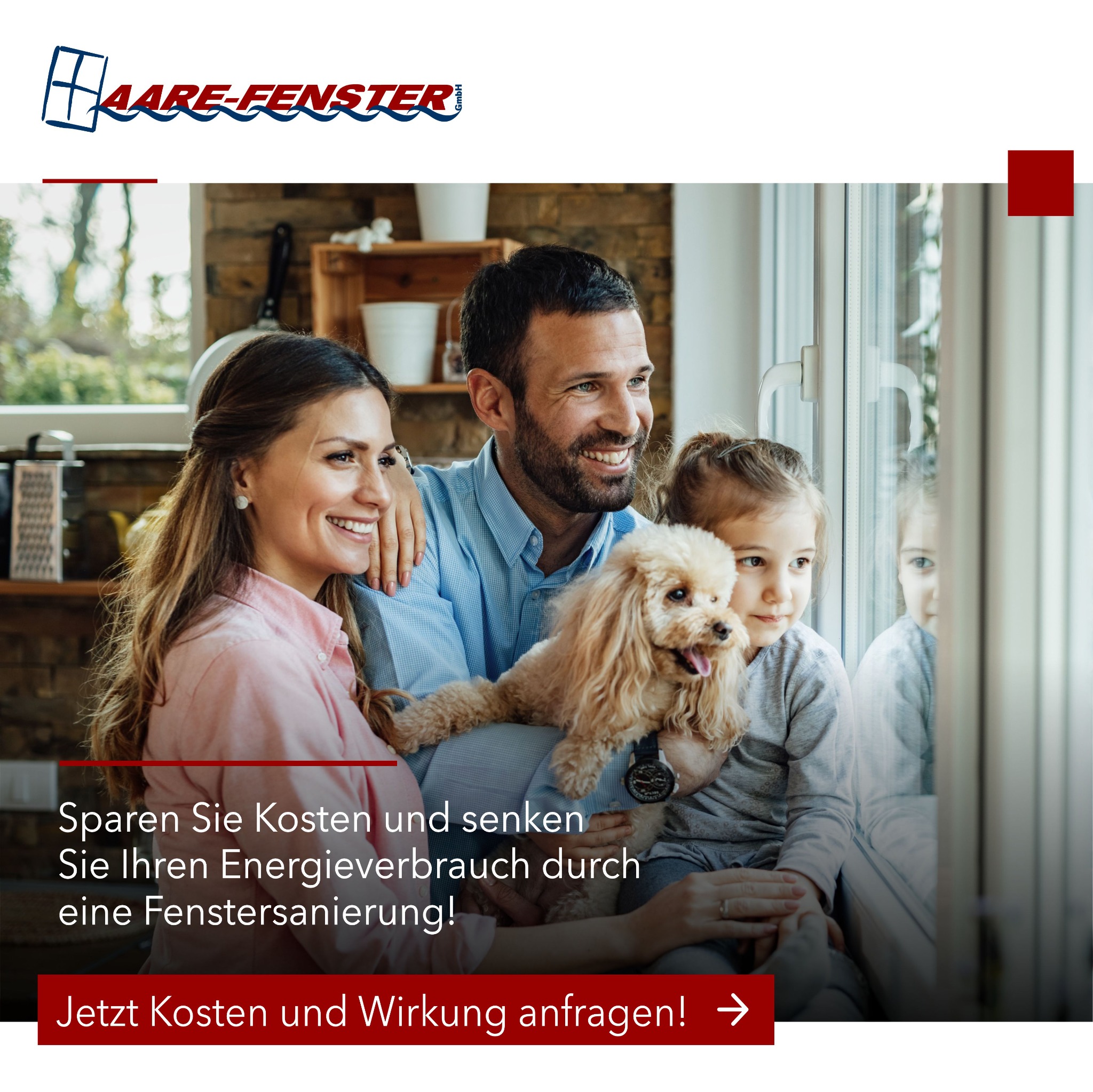 Aare-Fenster GmbH Facebook ad: Gönnen Sie Ihrem Haus ein Facelifting!
