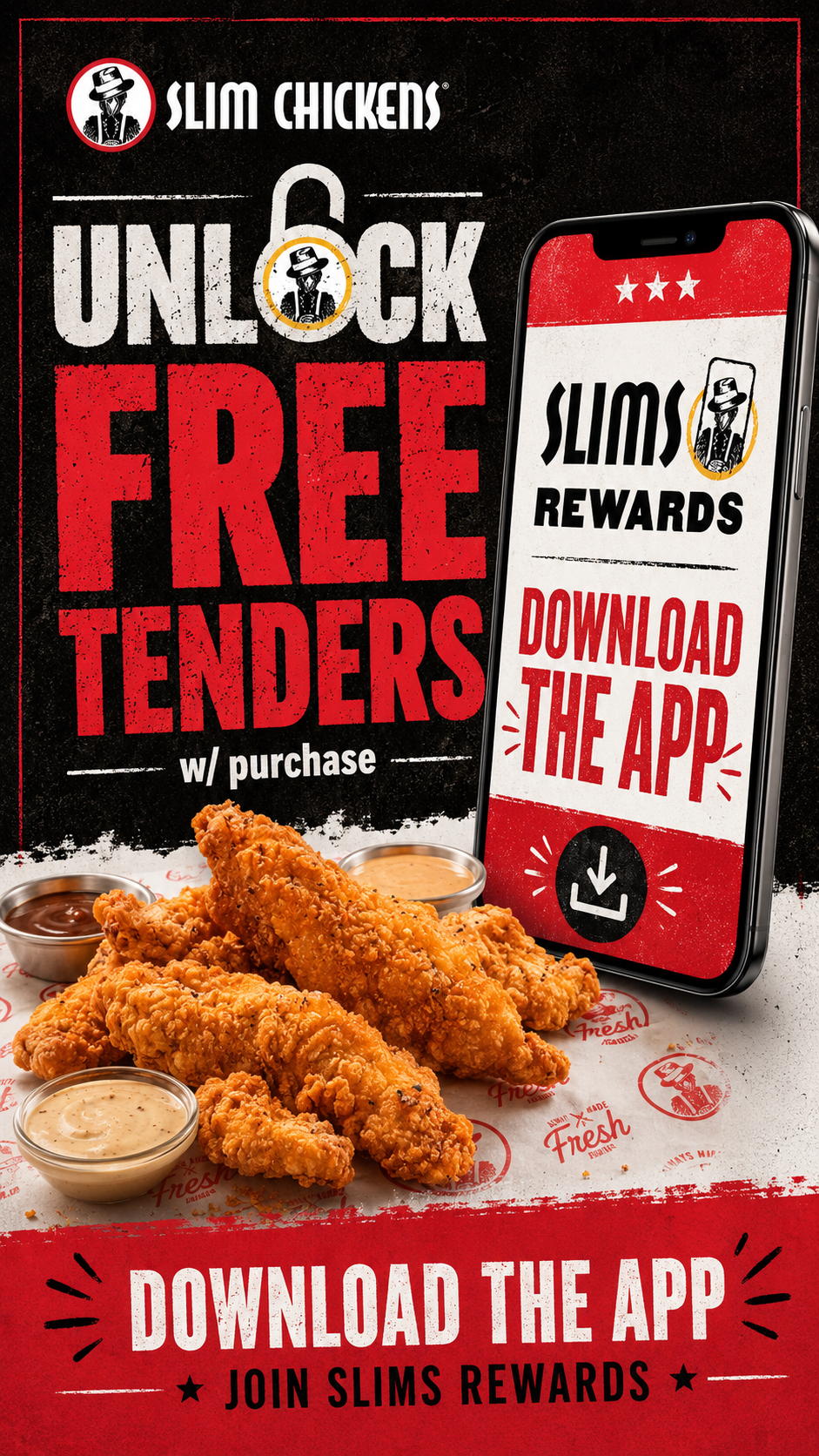 Slim Chickens Schertz Facebook ad