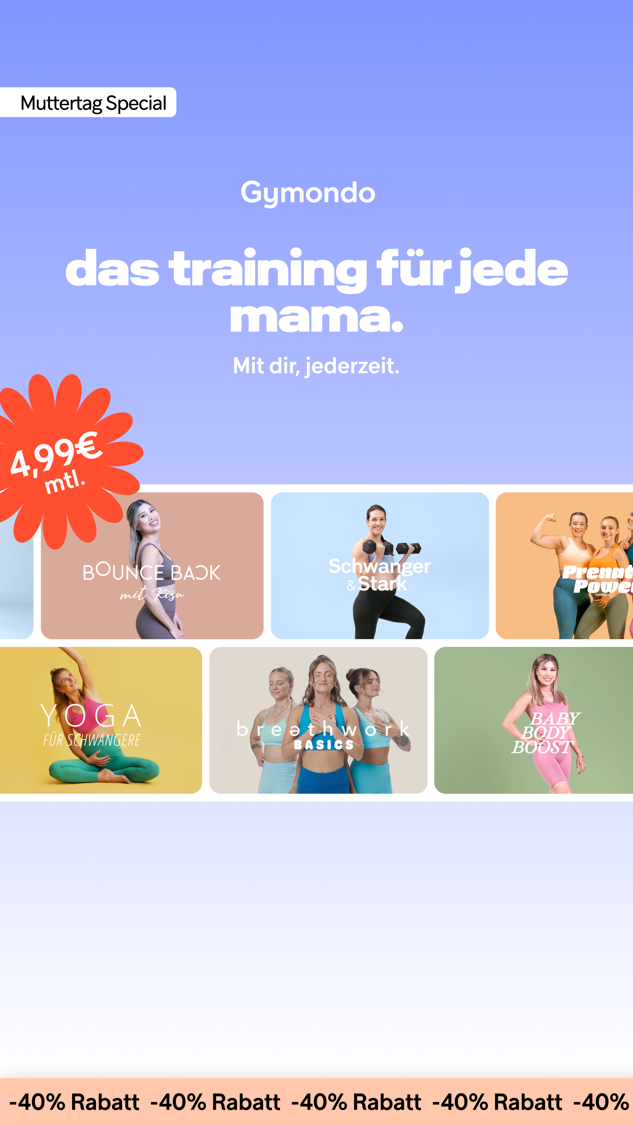 Gymondo Facebook ad