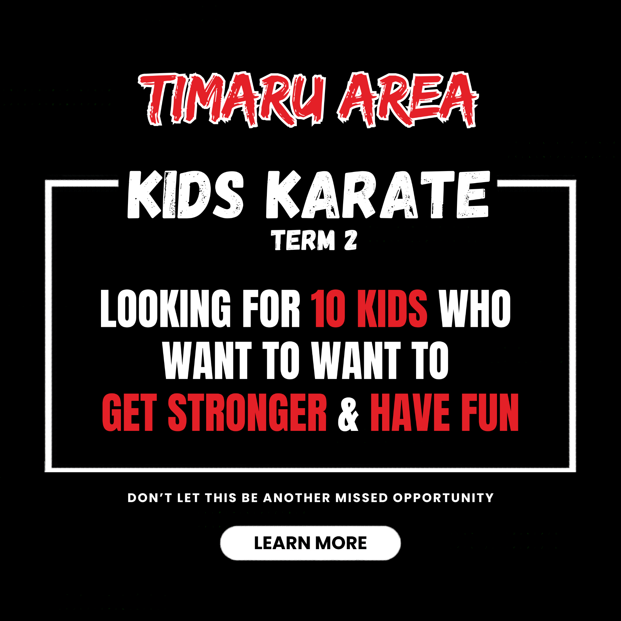 JKA Timaru Facebook ad