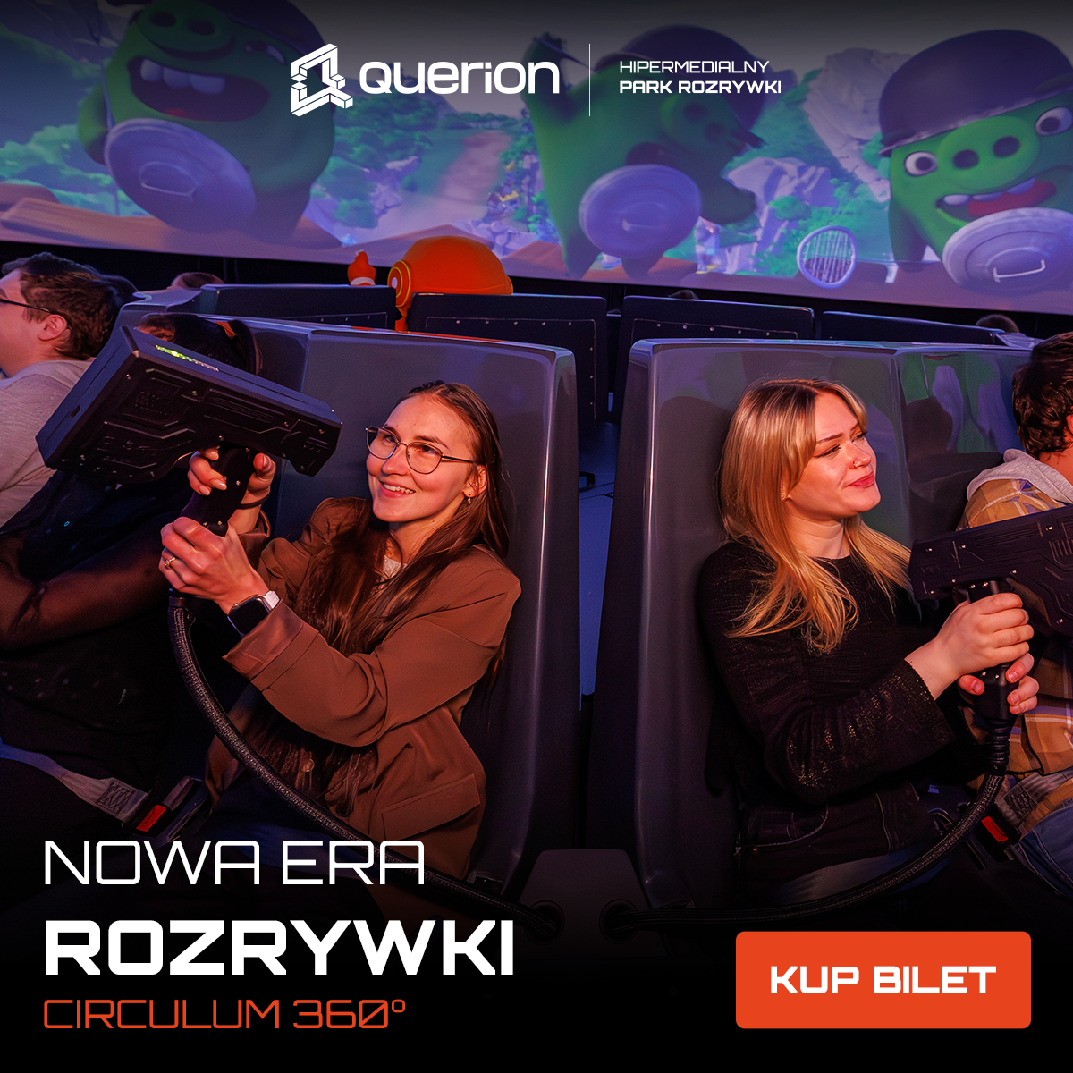 Querion - Hipermedialny Park Rozrywki Facebook ad from Jul 3, 2026