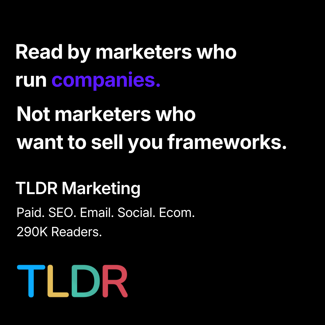 TLDR Newsletter Facebook ad