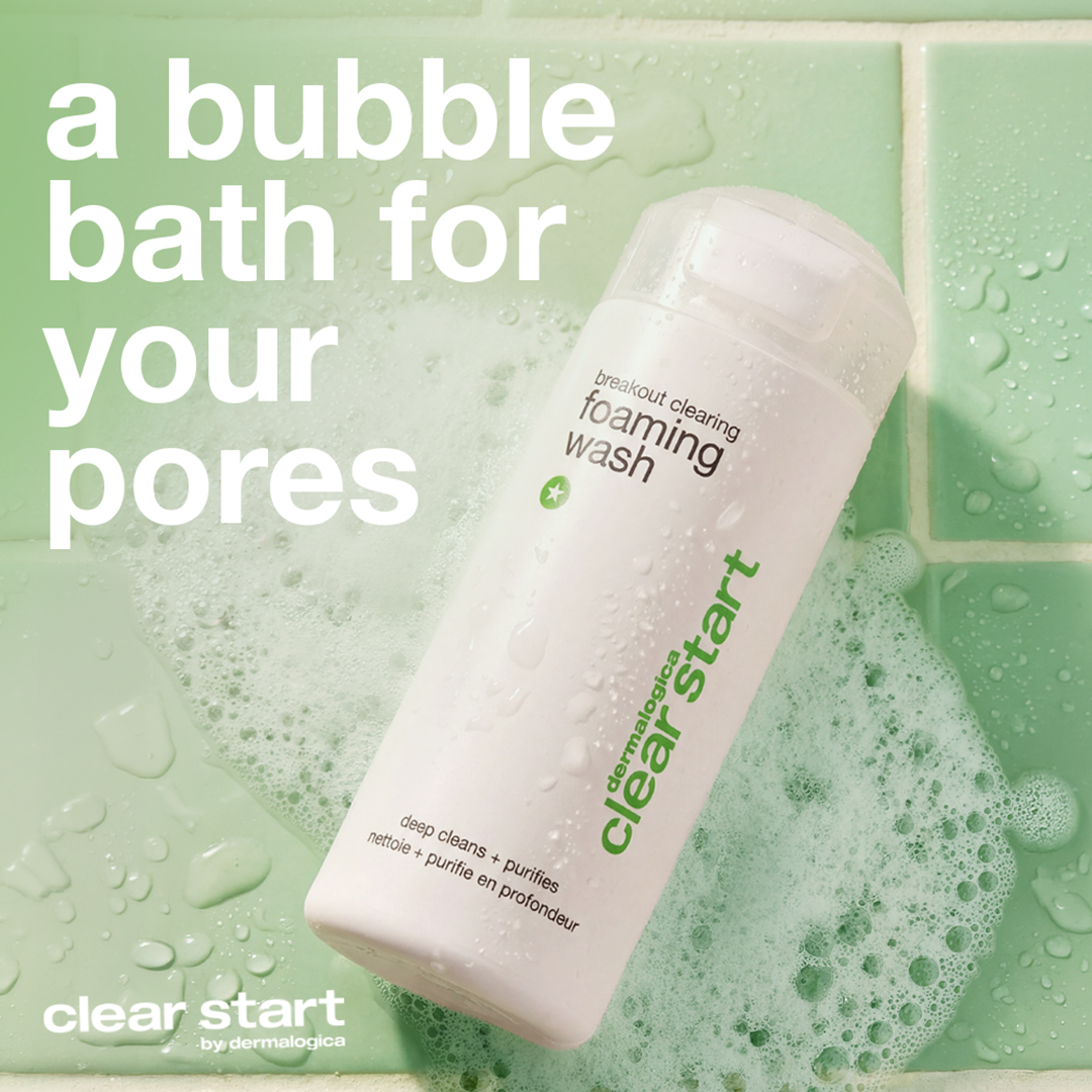 Dermalogica Facebook ad: Breakout Clearing Foaming Wash