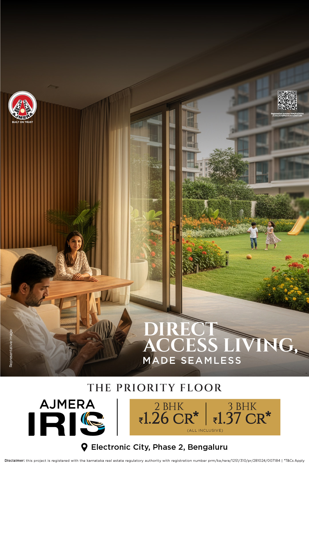 Ajmera Realty & Infra India Limited Facebook ad