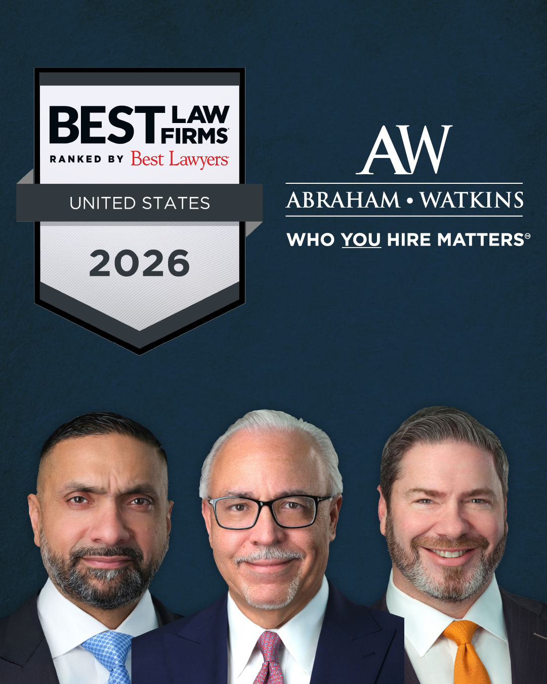 Abraham Watkins Law Firm Facebook ad: Houston Personal Injury Lawyer | Abraham Watkins | Since…