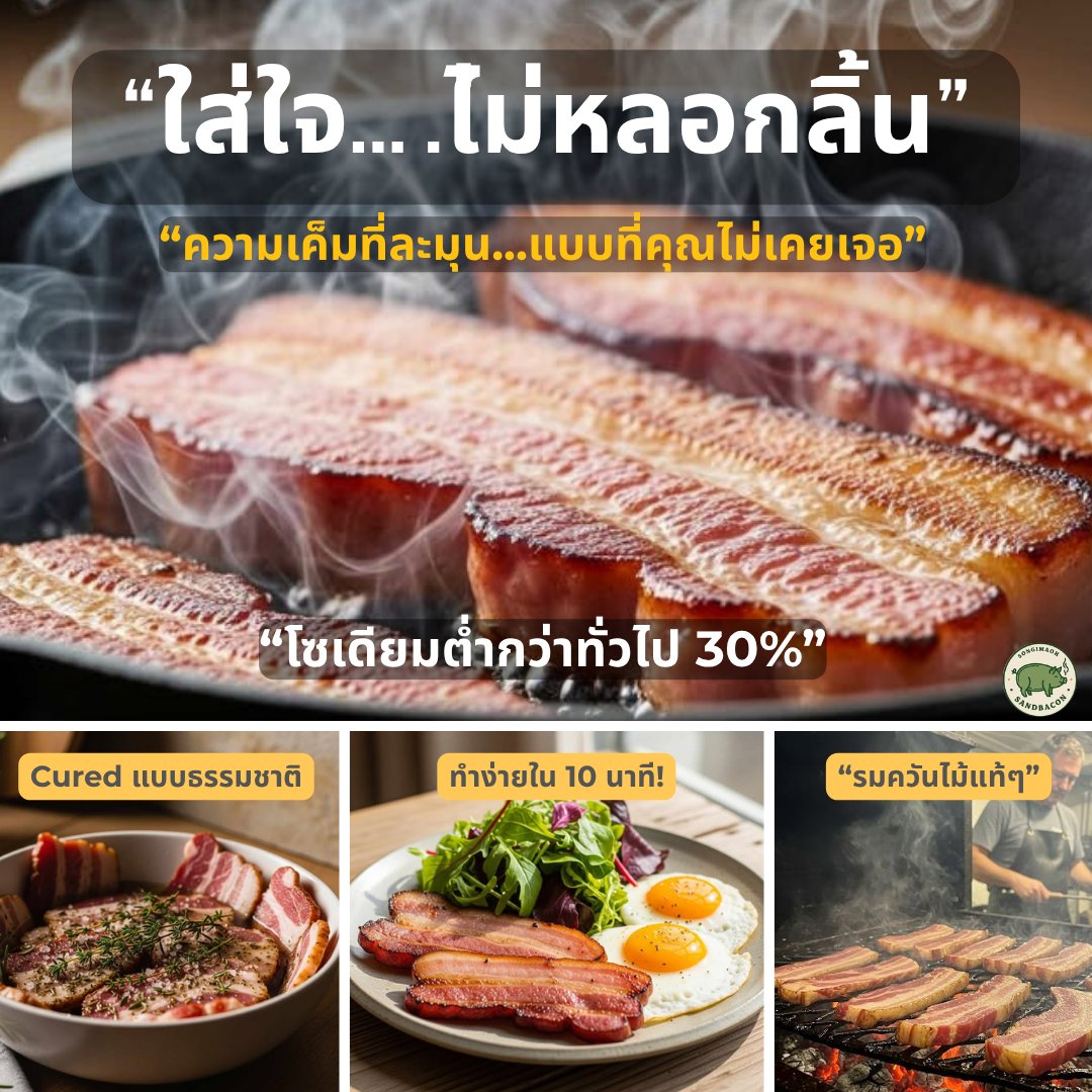 Sand Bacon-ควันอุ่นในบ้านเล็ก Facebook ad: มันเยิ้ม หรือกลิ่นปลอม ๆ…