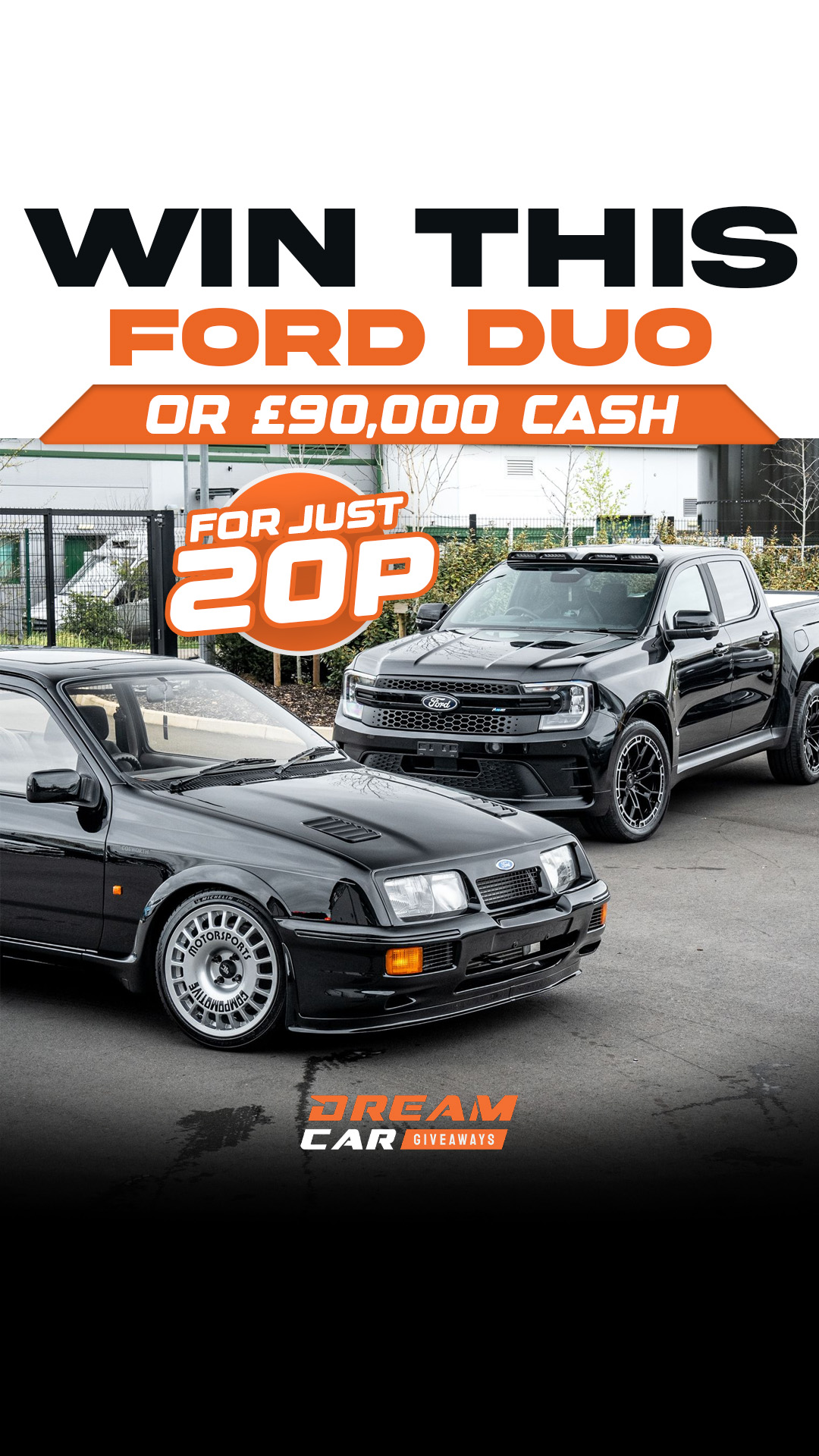 Dream Car Giveaways Facebook ad