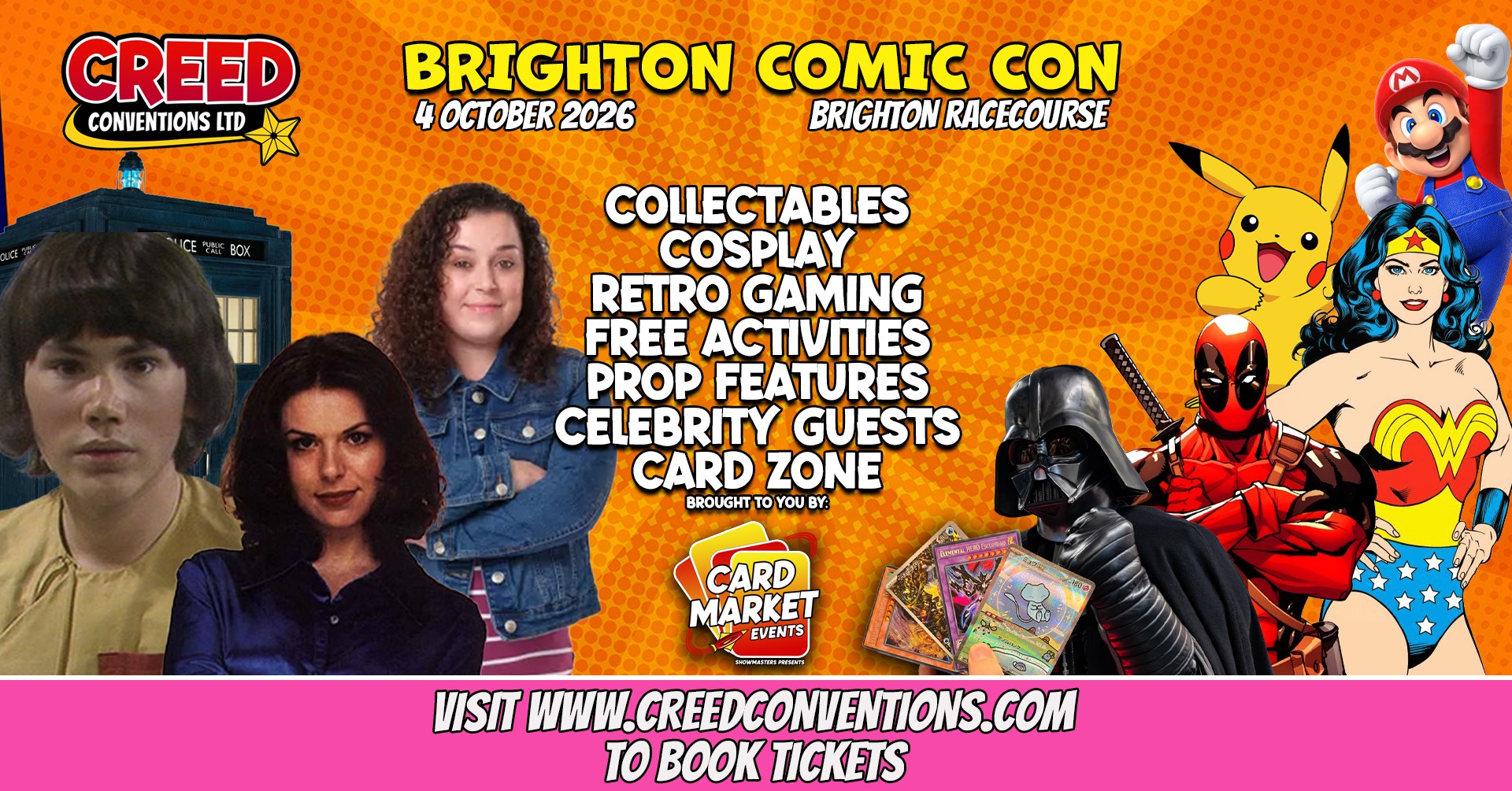Creed Conventions Facebook ad: Brighton Comic-Con