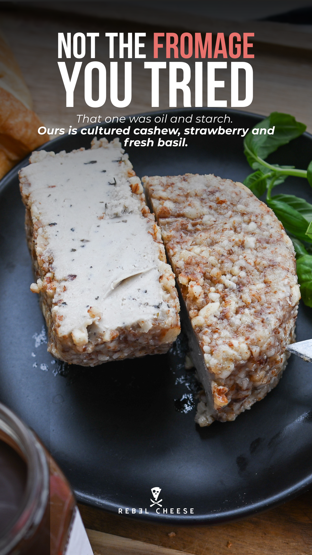 Rebel Cheese Facebook ad