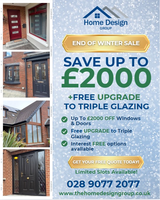 The Home Design Group Facebook ad: THDG WINTER SALE