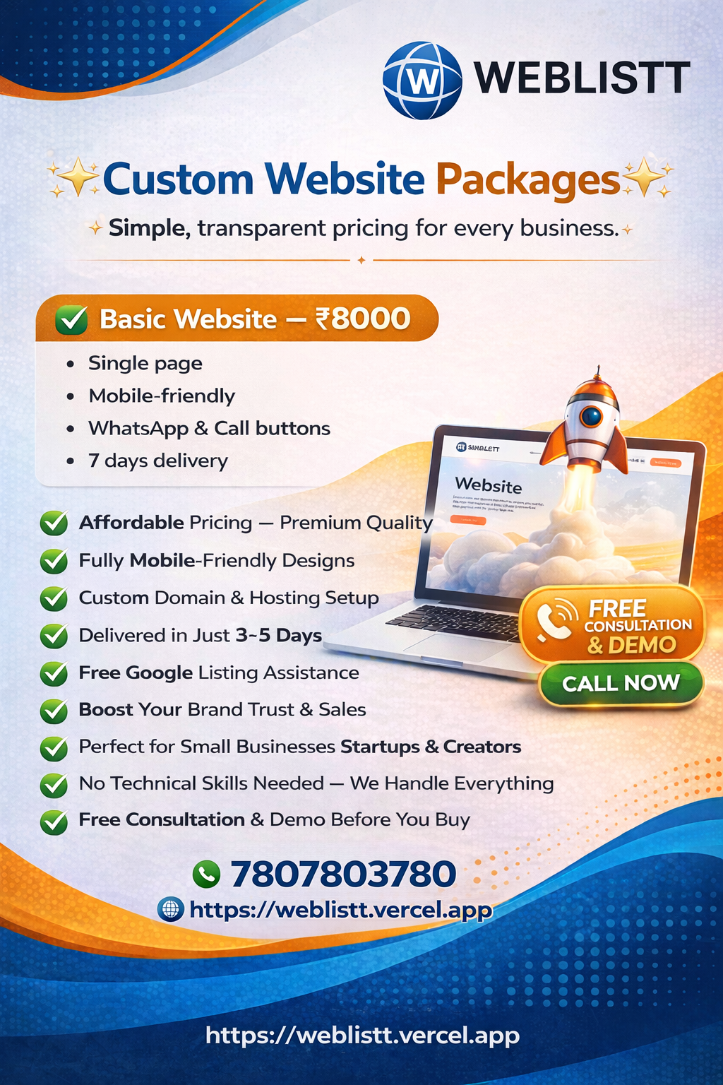 WebList.co Facebook ad: Ready to Take Your Business Online?