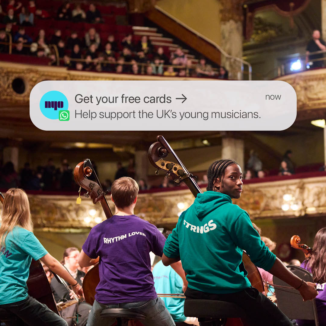 The National Youth Orchestra Facebook ad: Strike a chord with your free greeting cards