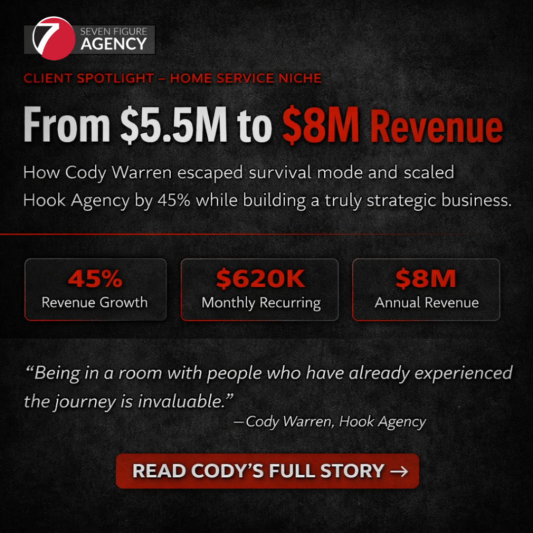Seven Figure Agency Facebook ad