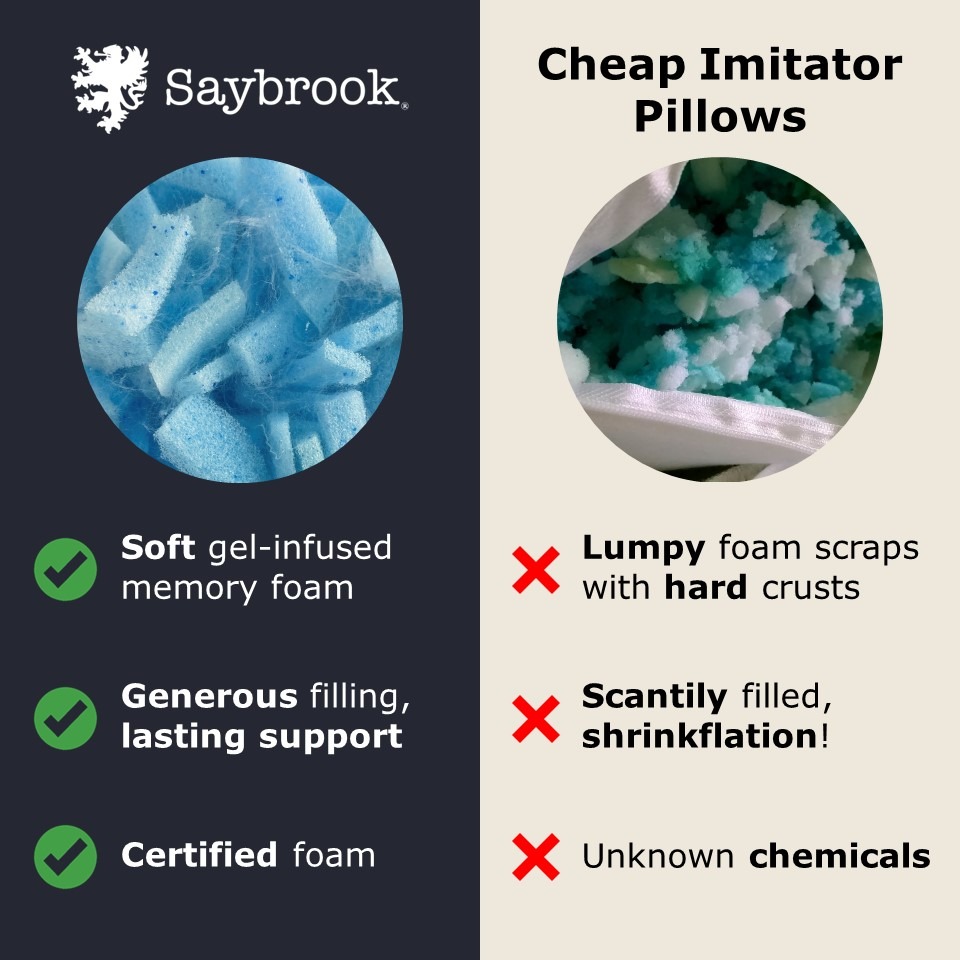 Saybrook Sleep Facebook ad: Adjustable Pillow