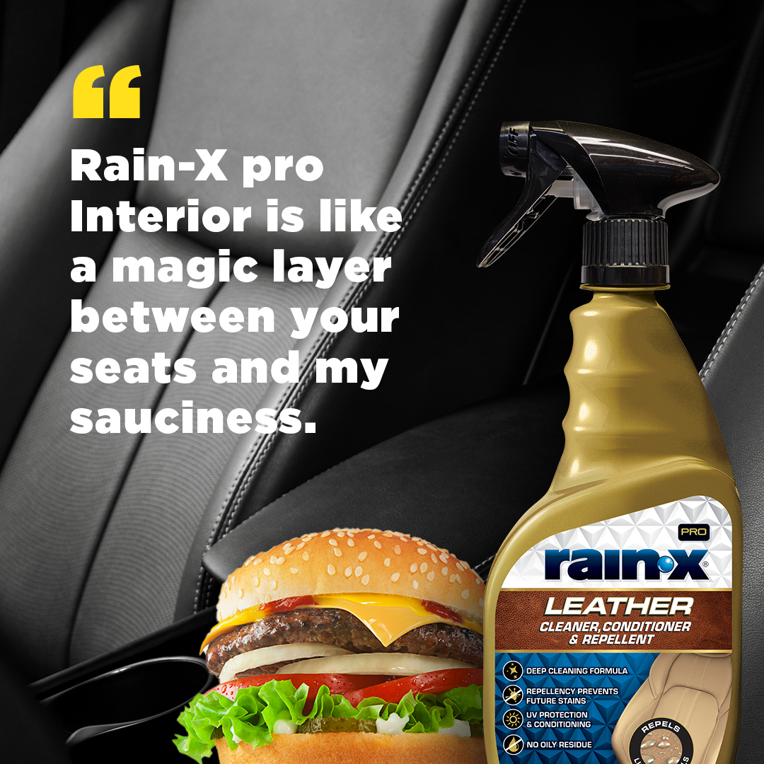 Rain-X Facebook ad: Messy foods agree.