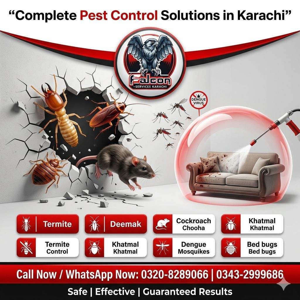 Falcon services karachi Facebook ad
