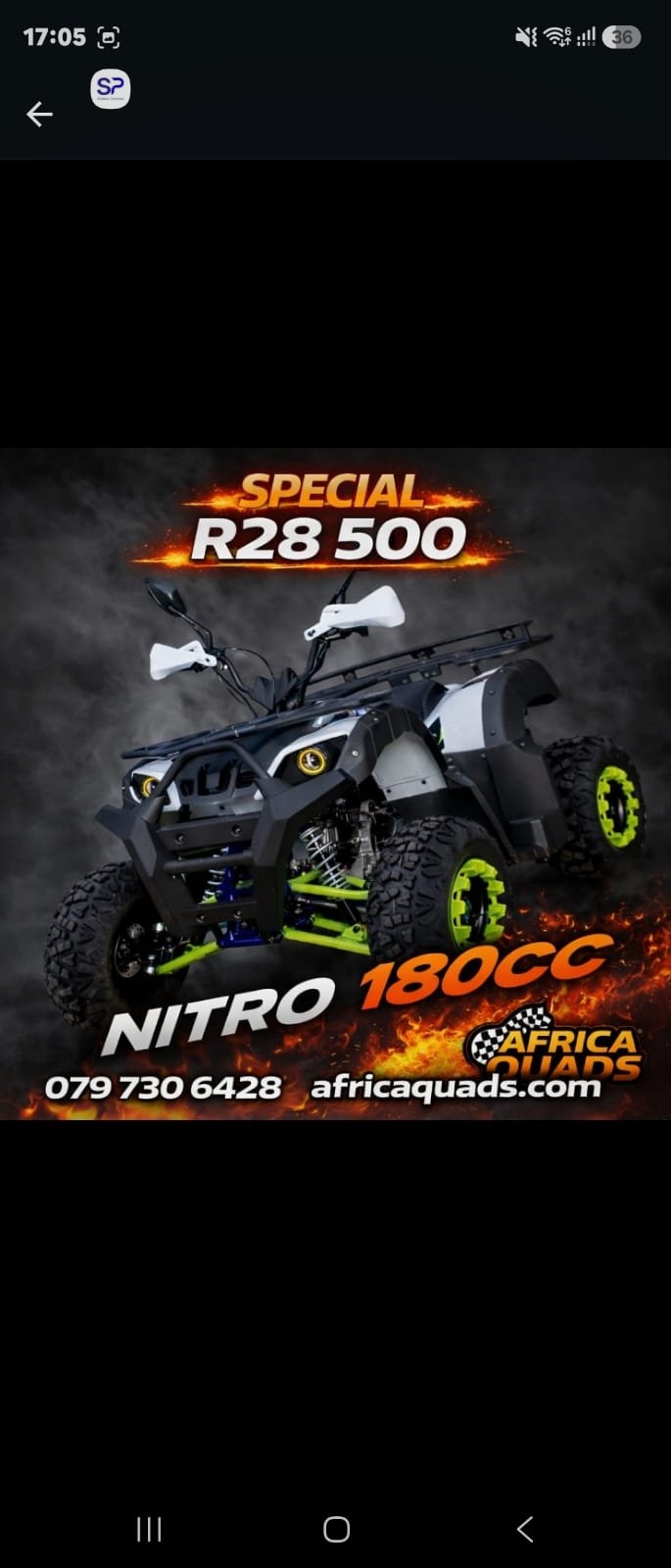 Africa Quads Facebook ad from Aug 12, 2026