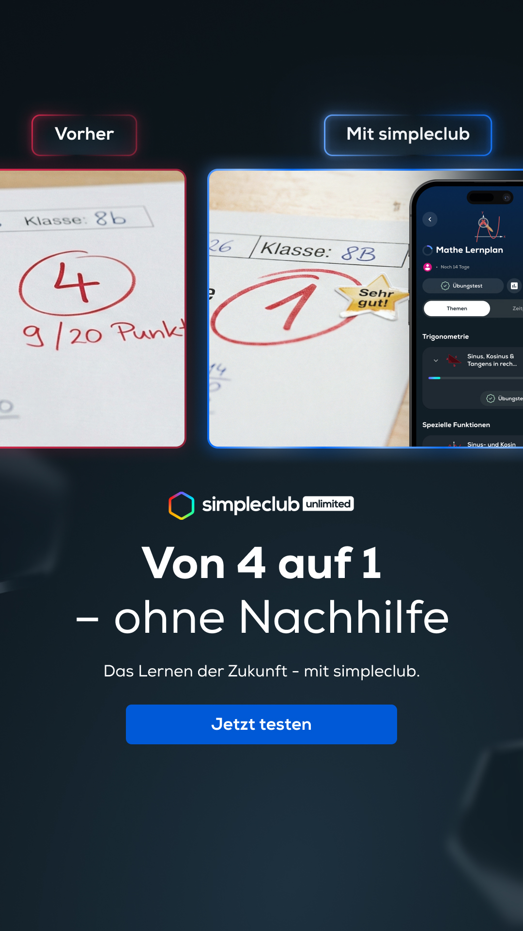 simpleclub Facebook ad