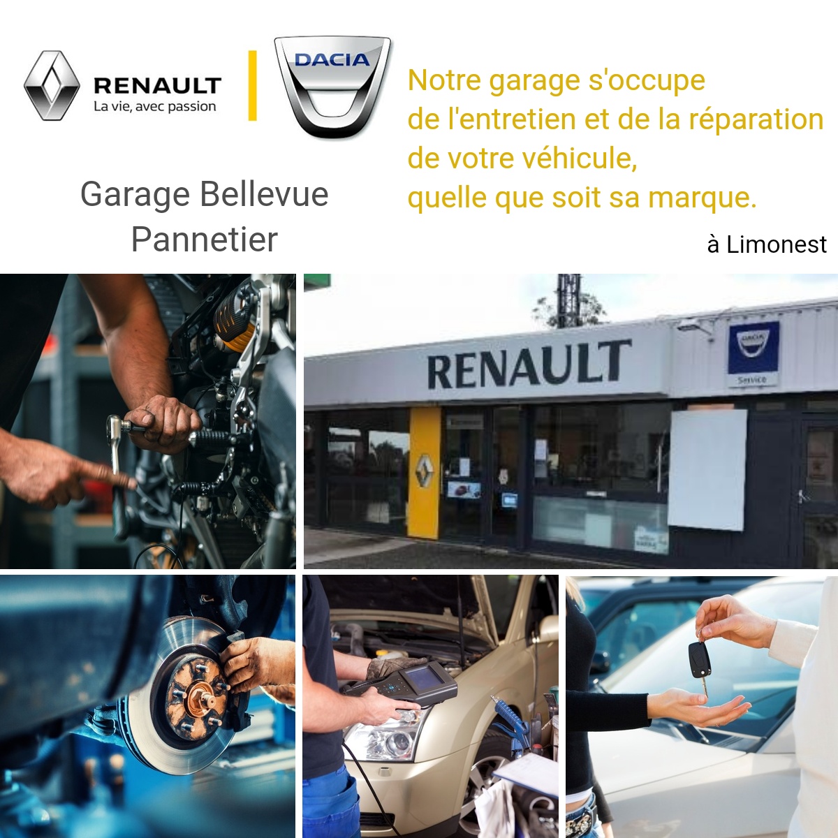 Publicité - Booster Notoriété Facebook ad: Garage Bellevue Pannetier Limonest - Garage automobile…