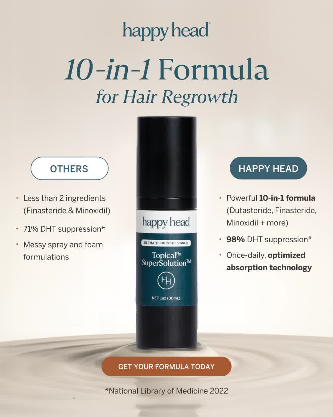 Happy Head Facebook ad: LIMITED TIME: First order as low as $49