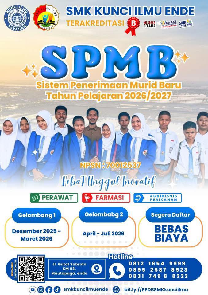 SMK Kunci Ilmu Ende Facebook ad: Kami tidak menjual sekolah gratis.
