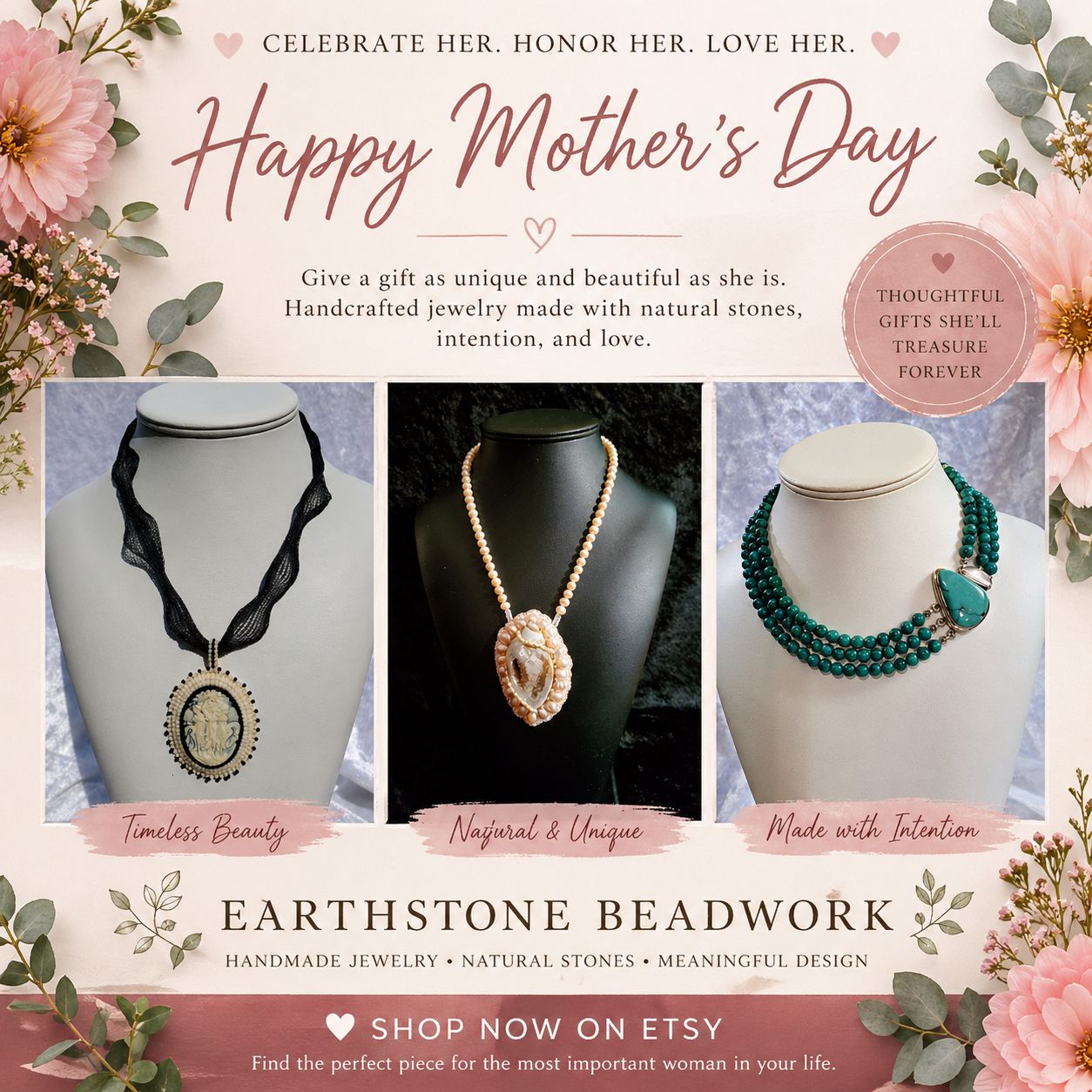 Earthstone Beadwork by Sharon Facebook ad: Etsy - Shop for handmade, vintage, custom, and unique…