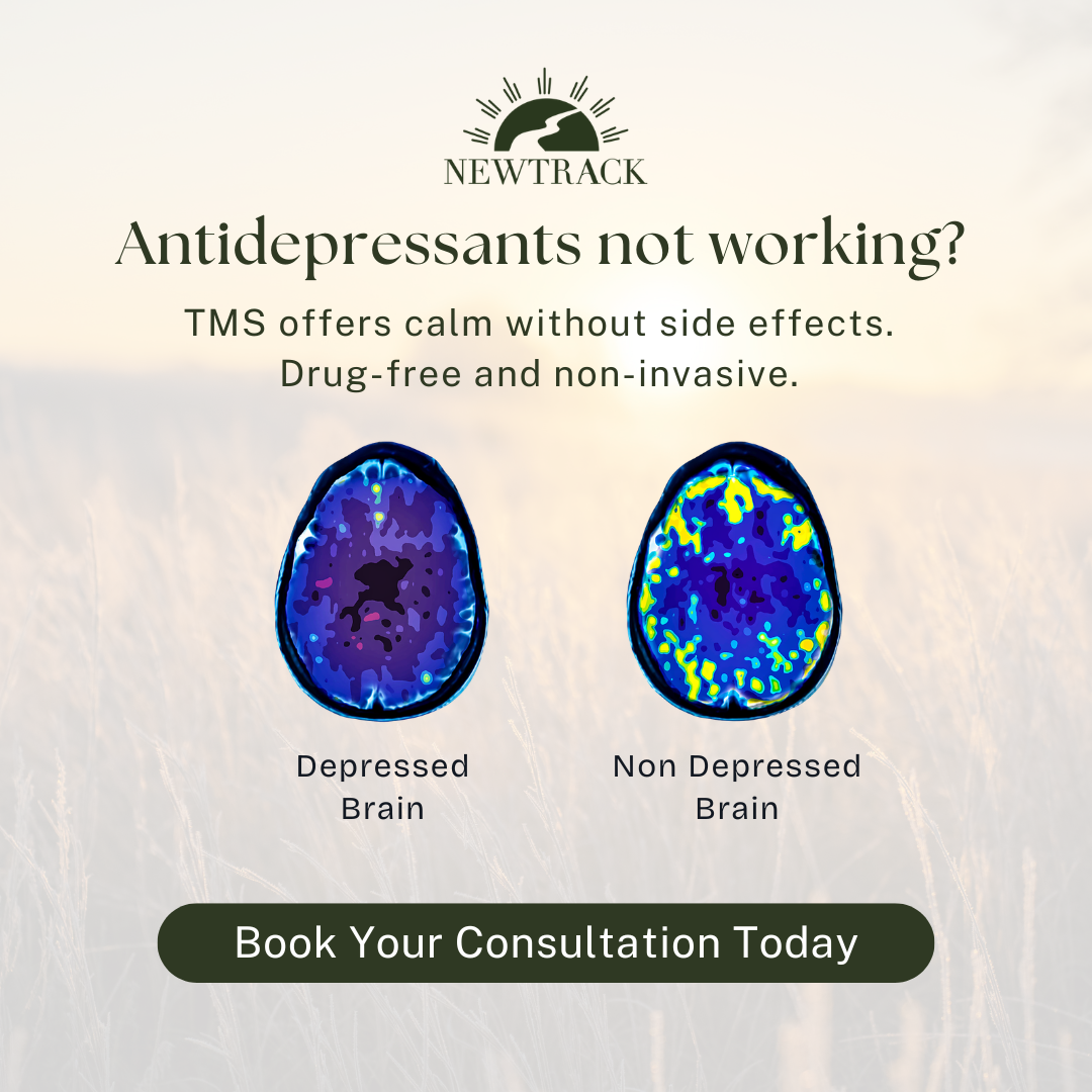 New Track Selfcare Facebook ad: Medication-Free Depression Treatment Now Available