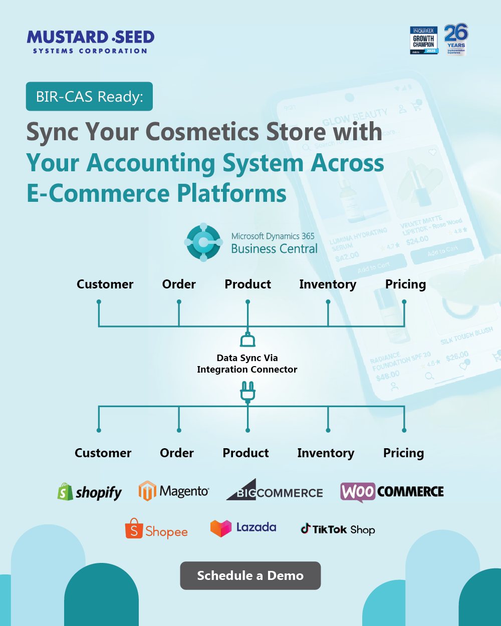 Mustard Seed Systems Corporation Facebook ad: 𝐈𝐬 𝐲𝐨𝐮𝐫 𝐜𝐨𝐬𝐦𝐞𝐭𝐢𝐜𝐬 𝐛𝐮𝐬𝐢𝐧𝐞𝐬𝐬…