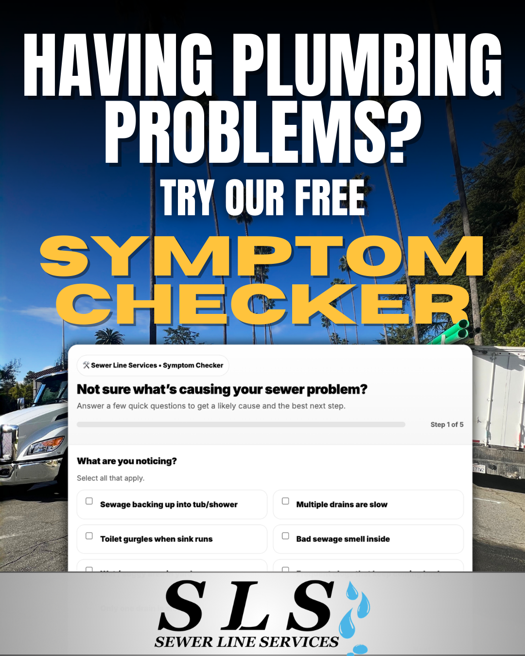 Sewer Line Services Facebook ad